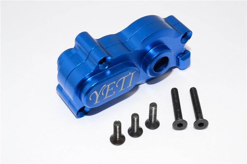 Axial Yeti Aluminum Center Transmission Case - 2Pcs Set Blue