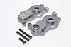 Axial Yeti Aluminum Center Transmission Case - 2Pcs Set Gray Silver