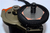 Axial Yeti & RR10 Bomber Aluminum Transmission Motor Mount - 3Pcs Set Orange