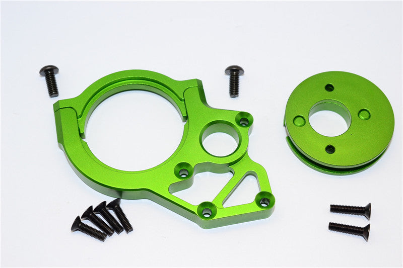 Axial Yeti & RR10 Bomber Aluminum Transmission Motor Mount - 3Pcs Set Green