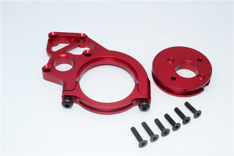 Axial Yeti & RR10 Bomber Aluminum Transmission Motor Mount - 3Pcs Set Red