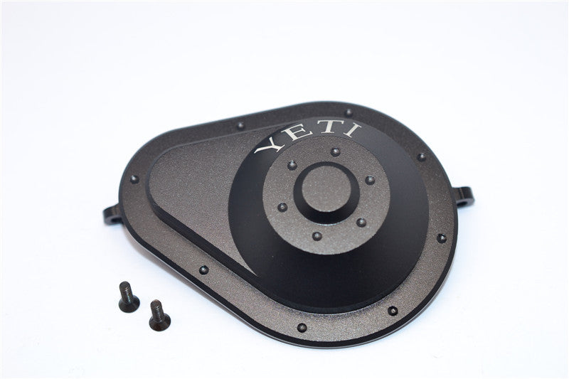 Axial Yeti & RR10 Bomber Aluminum Spur Gear Case - 1 Pc Set Black