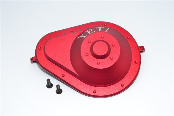 Axial Yeti & RR10 Bomber Aluminum Spur Gear Case - 1 Pc Set Red