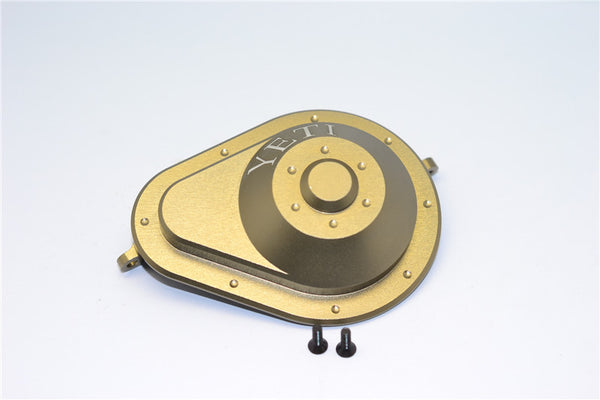 Axial Yeti & RR10 Bomber Aluminum Spur Gear Case - 1 Pc Set Titanium