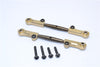 Axial Yeti Spring Steel Steering Anti-Thread Tie Rod With Aluminum Ends - 1Pr Set Titanium