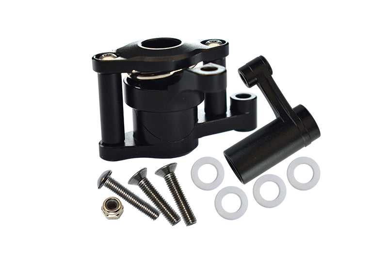 Axial Yeti Aluminum Steering Assembly - 6 Pcs Black
