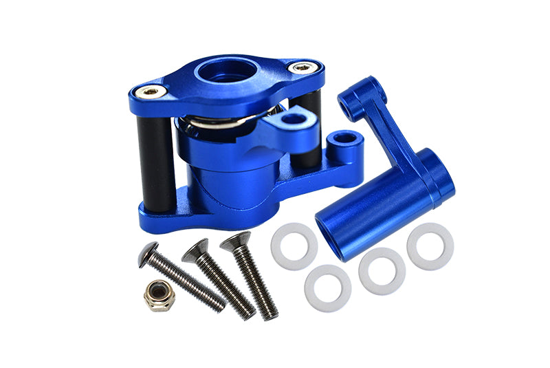 Axial Yeti Aluminum Steering Assembly - 6 Pcs Blue