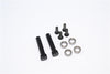 Axial Yeti Aluminum Steering Assembly Posts With Bearings - 2 Pcs Set Black