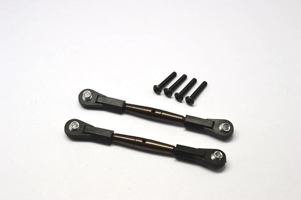 Axial Yeti Spring Steel Upper Anti-Thread Tie Rod With Black Plastic Ends - 1Pr Set