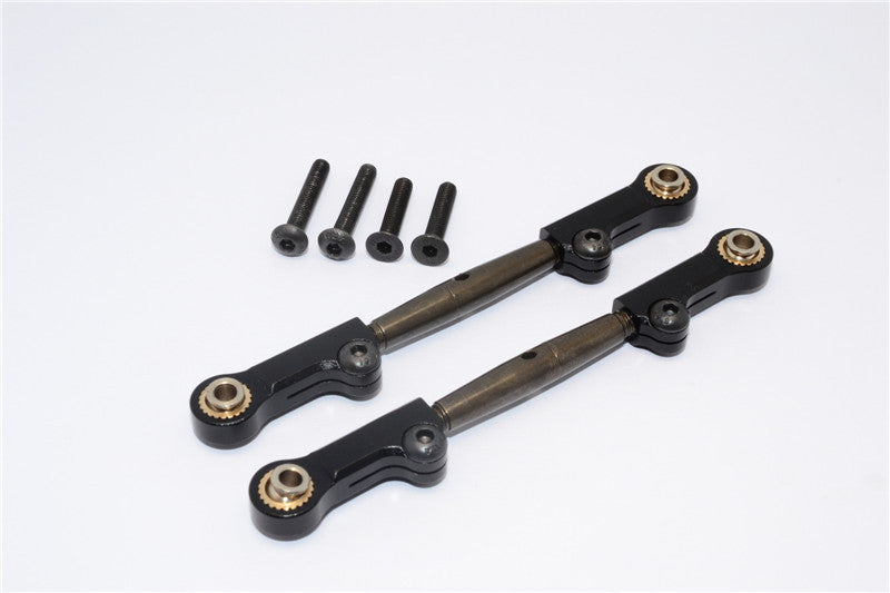 Axial Yeti Spring Steel Upper Anti-Thread Tie Rod With Aluminum Ends - 1Pr Set Black