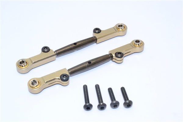 Axial Yeti Spring Steel Upper Anti-Thread Tie Rod With Aluminum Ends - 1Pr Set Titanium