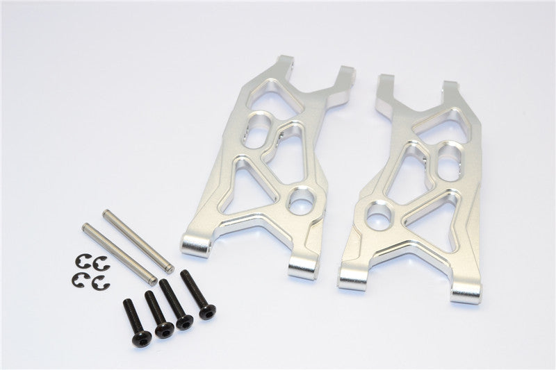 Axial Yeti Aluminum Front Lower Arm - 1 Pr Set Silver