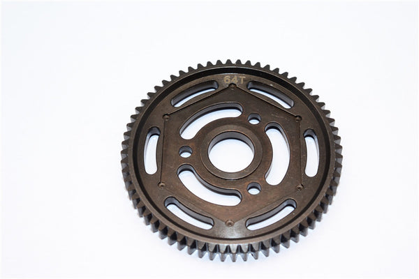 Axial Yeti Steel #45 Spur Gear 32 Pitch 64T - 1Pc Black