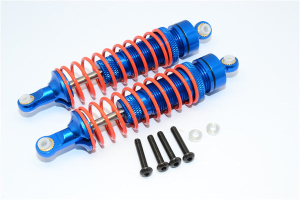 Axial Yeti Aluminum Front Adjustable Spring Damper (95mm) - 1Pr Set Blue
