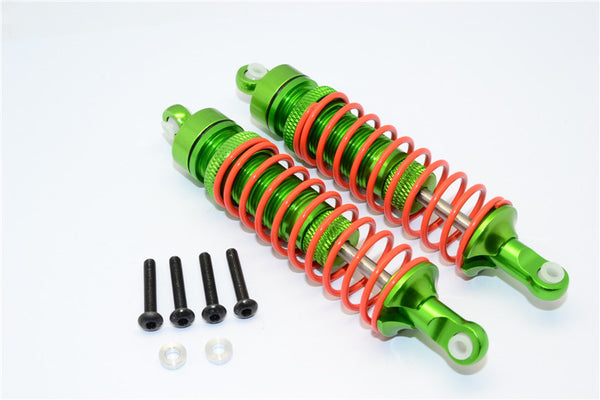Axial Yeti Aluminum Front Adjustable Spring Damper (95mm) - 1Pr Set Green