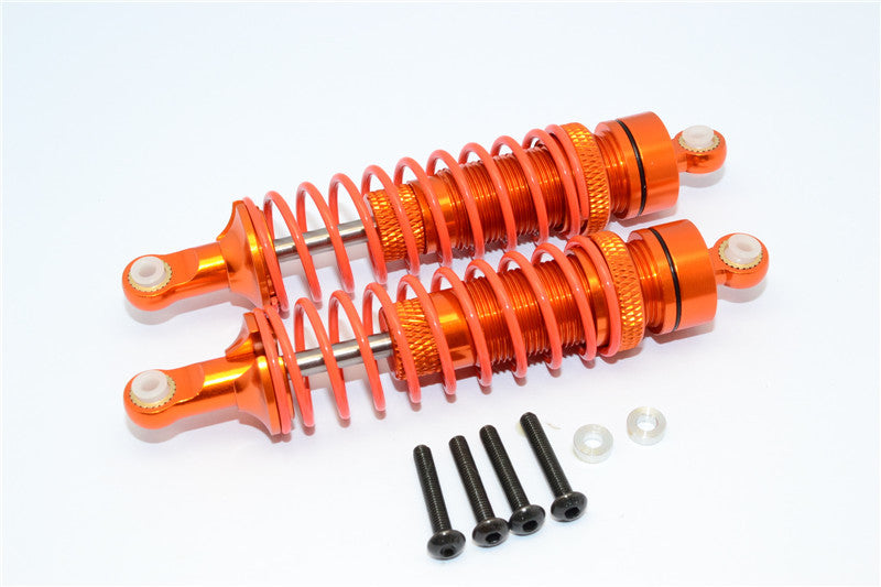 Axial Yeti Aluminum Front Adjustable Spring Damper (95mm) - 1Pr Set Orange
