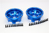 Axial Yeti Aluminum Front / Rear 2.2 Wheels Beadlock (6 Poles Swirl) - 1Pr Set Blue