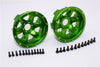 Axial Yeti Aluminum Front / Rear 2.2 Wheels Beadlock (6 Poles Swirl) - 1Pr Set Green