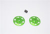 Axial Yeti & Yeti XL Aluminum Spur Gear Adapter - 2Pcs Set Green