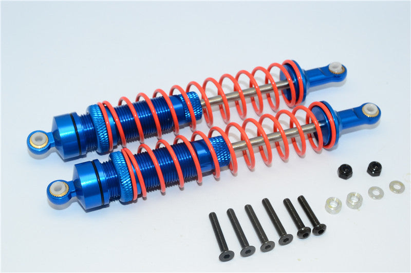 Axial Yeti Aluminum Rear Adjustable Spring Damper (125mm) - 1Pr Set Blue
