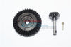 Harden Steel #45 Diff Bevel Gear 38T & Pinion Gear 13T For Axial RR10 / Wraith Spawn / Yeti / Yeti Score / SMT10 - 3Pc Set Black