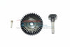 Harden Steel #45 Diff Bevel Gear 36T & Pinion Gear 14T For Axial RR10 / Wraith Spawn / Yeti / Yeti Score / SMT10 - 3Pc Set Black