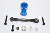 Axial Yeti Rock Racer Spring Steel Anti-Thread Tie Rod With Aluminum Hi-Torque Servo Saver 25T - 1 Set Blue
