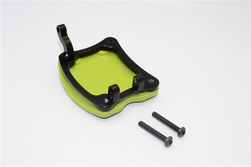 Axial Yeti Aluminum + Plastic Rear Axle Protector Mount - 1 Set Black