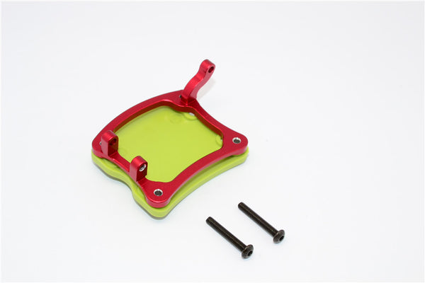 Axial Yeti Aluminum+Plastic Rear Axle Protector Mount (For Original Axle Housing) - 1 Set Red