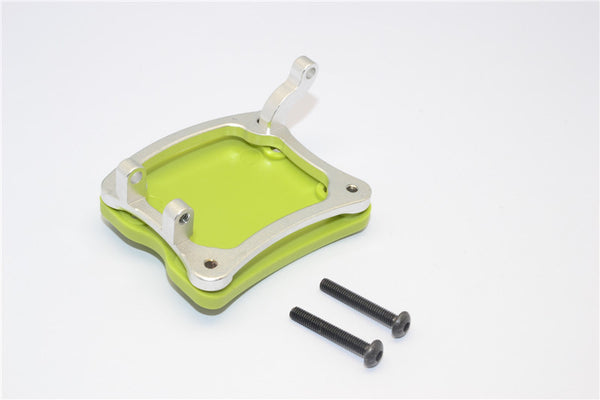 Axial Yeti Aluminum + Plastic Rear Axle Protector Mount - 1 Set Silver