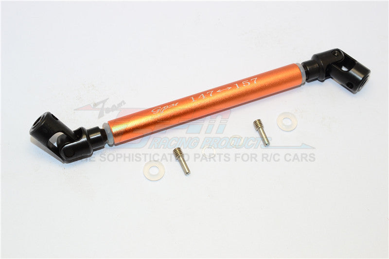 Axial Yeti (AX90026) & Yeti SCORE (AX90050, AX90068) Steel Adjustable Main Shaft With Alloy Body - 1Pc Set Orange