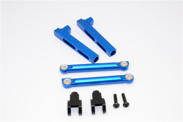 Axial Yeti Aluminum Rear Sway Bar Mount - 6 Pcs Set Blue