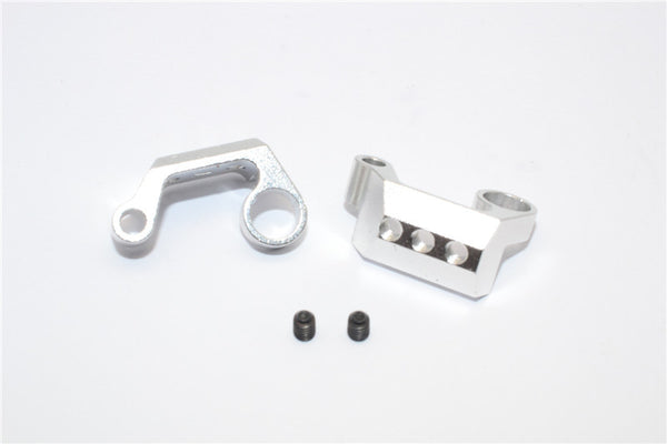Axial Yeti Aluminum Rear Cage Mount - 1Pr Silver