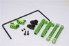 Axial Yeti Aluminum Rear Sway Bar Mount + Cage Mount + Wire - 9 Pcs Set Green