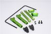 Axial Yeti Aluminum Rear Sway Bar Mount + Cage Mount + Wire - 9 Pcs Set Green
