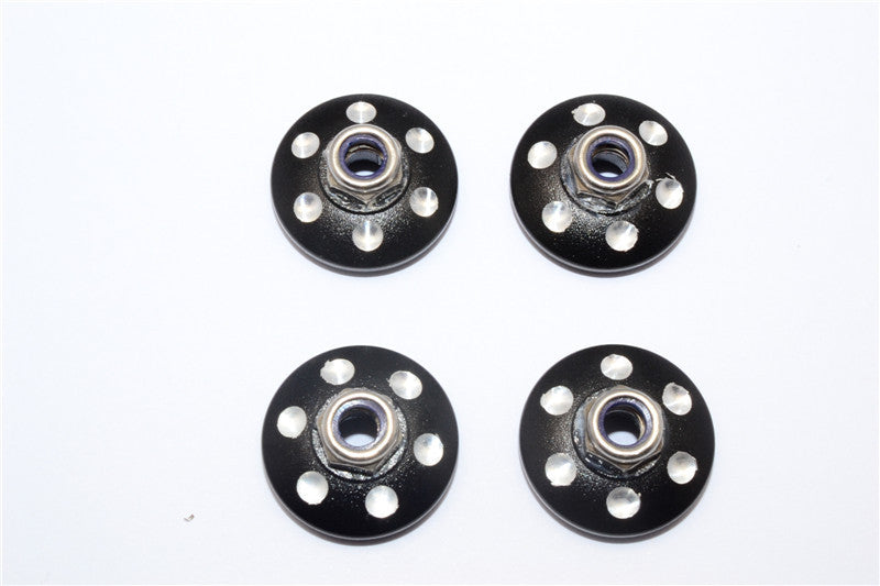 Axial Yeti XL Monster Buggy Aluminum Locking Wheel Washer - 4 Pcs Set Black