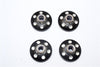 Axial Yeti XL Monster Buggy Aluminum Locking Wheel Washer - 4 Pcs Set Black
