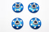 Axial Yeti XL Monster Buggy Aluminum Locking Wheel Washer - 4 Pcs Set Blue