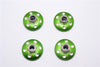 Axial Yeti XL Monster Buggy Aluminum Locking Wheel Washer - 4 Pcs Set Green