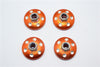 Axial Yeti XL Monster Buggy Aluminum Locking Wheel Washer - 4 Pcs Set Orange