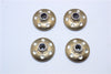 Axial Yeti XL Monster Buggy Aluminum Locking Wheel Washer - 4 Pcs Set Titanium
