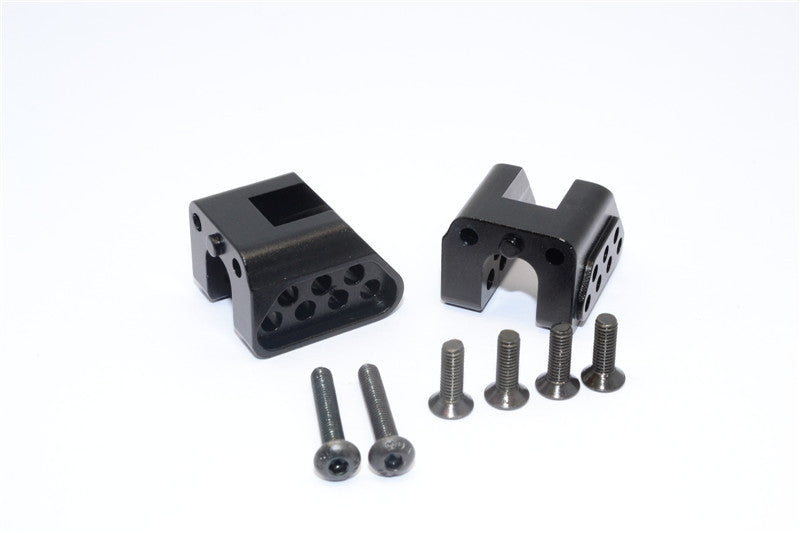 Axial Yeti XL Monster Buggy Aluminum Rear Chassis Links Mount - 2 Pcs Set Black