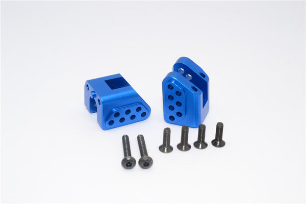 Axial Yeti XL Monster Buggy Aluminum Rear Chassis Links Mount - 2 Pcs Set Blue