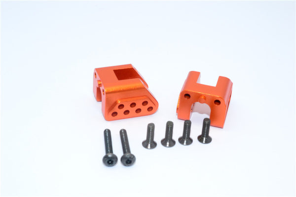 Axial Yeti XL Monster Buggy Aluminum Rear Chassis Links Mount - 2 Pcs Set Orange
