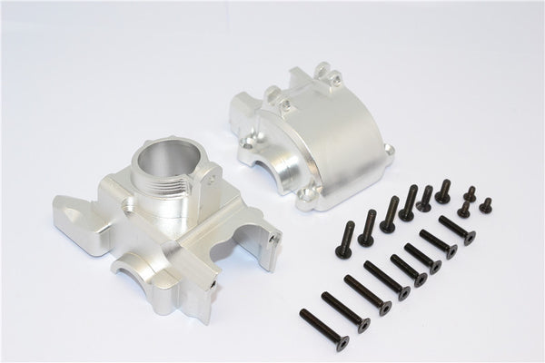 Axial Yeti XL Monster Buggy Aluminum Front Axle Housing Mount - 1 Set Silver