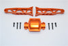 Axial Yeti XL Monster Buggy Aluminum Rear Axle Housing Mount - 3Pcs Set Orange