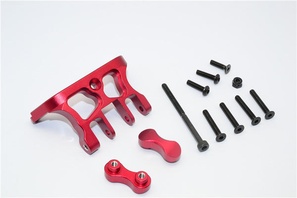 Axial Yeti XL Monster Buggy Aluminum Rear Axle Truss - 1 Set Red