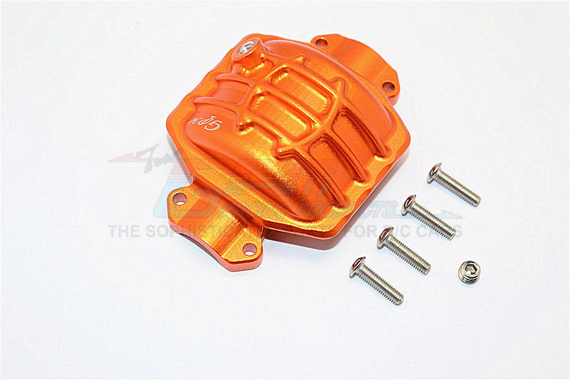 Axial Yeti XL Monster Buggy Aluminum Rear Axle Cover - 1Pc Set Orange