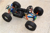 Axial Yeti XL Monster Buggy Aluminum Rear Axle Cover - 1Pc Set Black