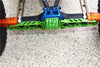 Axial Yeti XL Monster Buggy Aluminum Rear Axle Housing Mount - 3Pcs Set Green